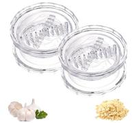 2026 New Transparent Manual Garlic Twist, Multi-Functional Mincer & Grinder for Garlic, Onion, Ginger, Herbs, Nuts, Impact Resistant Kitchen Gadget & Home Accessory (2)