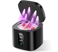 2026 New Ultrasonic Retainer Cleaner Machine 45kHz Retainer Cleaner with Digital Timer & 3 Modes, 200ML Large Capacity Ultrasonic Cleaner for Dentures, Night Guards, Braces, Aligner, Jewelry (Black)