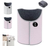 2026 New Under Desk Leg Warmer for Office, Under Desk Leg Warmer, Portable Folding Electric Heating Foot Warmer, Foldable Small Heater for Office Under Desk Quiet with Blanket(Pink)