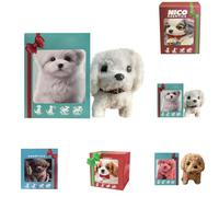 2026 New Upgrade AI Robotic Dog Realistic Robot Puppy, robotic dog realistic pet Interactive Electronic Pet Gift with Walking Barking Tail Wagging Sitting Running, for Kids Adults with Gift Box