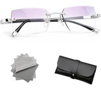 2026 New Upgrade Relieflogix - The Glasses That Change Everything,Auto Focus Glasses Self Adjusting,Automatic Adjustment Eye Glass,Zoom Reading Eyeglasses with Anti Blue Light (Silver, +4.0)