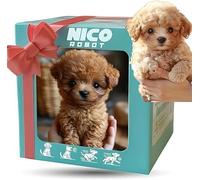 2026 New Upgrade Robot Dog - My Realistic Robot Puppy,Realistic Puppy,Interactive Plush Robots Dogs for Adults,Walking,Barking,Tail Wagging (Brown-B)