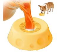 2026 new Upgrade Slow Feeder Dog Bowls - Interactive Liquid Slow Feeding Toys,Dog Lick Sphere | Dog Licking Bowl with Ball | for Yogurt Liquid Dietary Supplement Post-Op Nutrition (Blue) (yellow)
