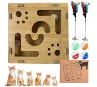 2026 New Upgraded Cat Scratch Puzzle Enrichment Box, Cat Nail File Enrichment Box, for Claws, Boredom Relief & Daily Playtime Fun, Free Alternative to Clippers and Grinder (Deluxe)
