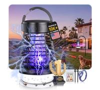 2026 New Upgraded Electric Fly Zapper【Certified #1 German Lab Dual-Wave Fly Killer】Fly Catcher Indoor【Acoustic Engineering: Reduced 30% Pop, Less Startle】Fly Killer for Home, Garden,Camping, Party etc