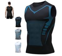 2026 New V2 Compression Vest V Boost Shape Wear Men Sleeveless Feel The Power of Confidence Posture Corrector Tank Top (Black,L)
