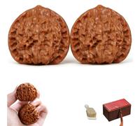 2026 New Wenwan Walnuts,Chinese Walnuts Fidgets, 2 PCS Walnut Hand Massage Balls,for Stress Relief,Travel and Meditation (C:48-49mm)