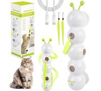 2026 New Whack A Worm Cat Toy,Whirlie Caterpillar Smart Motion Cats Toy,Interactive Wiggly Worm Cat Toy with Motion Sensor,USB Rechargeable,Suction Cup for Stable Play,Perfect for Indoor Cats (1pcs)