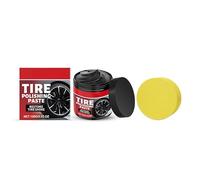 2026 New Wheel Shine Balm With Sponge Applicator, Tire Maintenance And Coating Paste, Tyre Maintenance And Coating Paste, Restores Deep Black Gloss & Prevents Aging, Tire Protectant for Cars (1Pc)