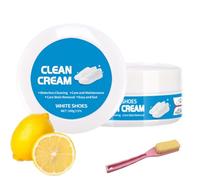 2026 New White Shoe Cleaner Cream, Multipurpose No-Wash Solid Comes with Sponge Removes Stains, for Sneakers and Canvas (1)
