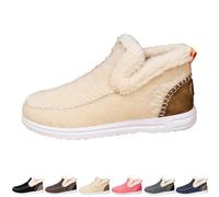 2026 New Winter Boots for WomenShoes Comfy Orthopedic Arch Suppor Non Slip House Shoes for Indoor Outdoor Boots (Apricot,6.5)