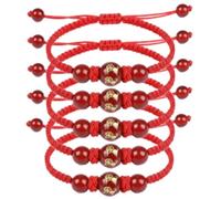 2026 New Year of Horse Red Bracelets, Adjustable Red String Braided Bracelet, Updated Chinese Zodiac Horse Amulet Protection Lucky Charms Bracelet Lunar New Year Jewelry Gifts -Red