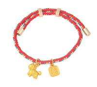 2026 New Year of Horse Red Rope Bracelet Handmade Braided Adjustable 12 Zodiac Animal Horse Charm Bracelet Chinese Feng Shui Lucky Protection String Jewelry for Women Men Festival New Year Gift, M