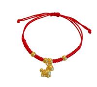 2026 New Year of Horse Red String Braided Bracelet Handwoven Adjustable 12 Zodiac Animal Horse Charm Bracelet Chinese Feng Shui Lucky Amulet Protection Rope Bangle for Women Unisx New Year Gift, M