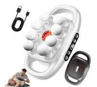 2026 New Zevessa Massager, Relief Wave Pro 3, 16-Drive 16-Head Massage Gun Set, Verniqo Massager, with 30 Levels, 3 Modes, for Neck, Shoulders (8-Heads-White)