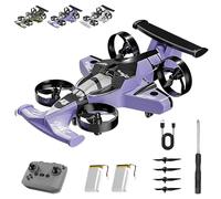 2026 New2 in 1 Flying RC Car Drone,Rechargeable Dual Mode Remote Control Flying Car Drone, 360° High Speed Drift Stunt Cars, 2.4Ghz Remote Control Flying Car Gifts for Christmas (B-2batteries)