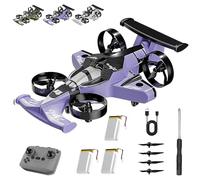 2026 New2 in 1 Flying RC Car Drone,Rechargeable Dual Mode Remote Control Flying Car Drone, 360° High Speed Drift Stunt Cars, 2.4Ghz Remote Control Flying Car Gifts for Christmas (B-3batteries)