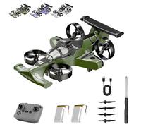 2026 New2 in 1 Flying RC Car Drone,Rechargeable Dual Mode Remote Control Flying Car Drone, 360° High Speed Drift Stunt Cars, 2.4Ghz Remote Control Flying Car Gifts for Christmas (C-2batteries)
