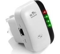 2026 Newest WiFi Booster, WiFi Extender, WiFi Repeater, Covers Up to 3650 Sq.ft and 45 Devices, Internet Booster - with Ethernet Port, Quick Setup, Home Wireless Signal Booster (White)