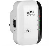 2026 Newest WiFi Extender Booster, Wireless Signal Amplifier 2.4GHz 300Mbps WiFi Repeater Covers Up to 3000 Sq.ft and 45+ Devices Plug and Play, Home Wireless Signal Booster Compatible with LAN Port