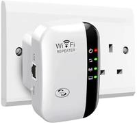2026 Newest WiFi Extender, WiFi Booster, WiFi Repeater, Covers Up to 3000 Sq.ft and 45 Devices, Internet Booster - with Ethernet Port, Quick Setup, Home Wireless Signal Booster, UK plug (White)