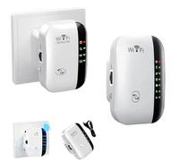 2026 Newest WiFi Extender, WiFi Repeater, Wifi Booster,Wifi Signal Booster Range Extenderes,ft and 45 Devices, Internet Booster - with Ethernet Port, Quick Setup, Home Wireless Signal Booster (White)