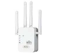 2026 Newest WiFi Extender, WiFi Signal Booster with 4000Sq Coverage 50 Devices, 4 Antennas, 3-in-1 Modes, Internet Booster with Ethernet Port, Quick Setup, UK Plug, White