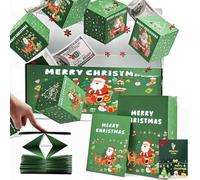 2026 Newly Surprise Box Gift Box Creating the Most Surprising Gift, Bouncing Red Envelope Explosion Boxes, Cash Pop up Exploding for Birthday Anniversary Valentine Proposal (Green2*25 Bounce Boxes)