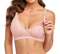 2026 No Underwire Bra Women No Trace Nursing Bra V Neck Solid Color Comfortable Chic And Elegant Classic Bra Light Soft Simple Lingerie Basic Push Up Bra Party
