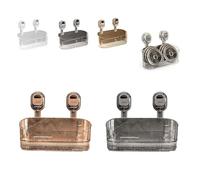 2026 NoDrill Bathroom Suction Storage Box 2PCS Gray WallMounted Orga ge Capacity Strong LoadBearing MultiFunctional Rack with Drain Holes for Home Use