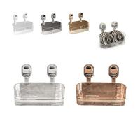 2026 NoDrill Bathroom Suction Storage Boxge Capacity Strong Suction Cup Rack with Drain Holes MultiFunctional WallMounted Orga for Home Bathroom (Gray 2PCS)