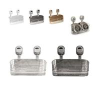 2026 NoDrill Suction Storage Box ge Capacity WallMounted Orga Strong Load Bearing with Drain Holes MultiFunctional Bathroom Storage Rack (Gray 2PCS)