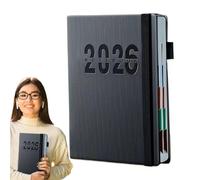 2026 Notebook Planner, Daily Weekly Organizer Journal, Portable Datebook for Business, School, Work & College, Men & Women Planning