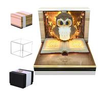 2026 Nzkeuf 3D Paper Sculpture Owl Calendar, Creative HP Themed Desk Calendar, Weekly Planner with 3D Design, Owl Shaped Sticky Notes Organizer, Gift for Student, Office, and Collector