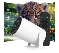 2026 OptiZen Pro+ 4K Smart Projector with Android, Auto Focus & Keystone, WiFi Bluetooth Portable Home Cinema Projector, 12,000 Lumens, 180° Rotation, HDMI USB TV Stick Compatible