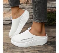 2026 Orthopaedic Slippers Women's Clogs & Mules for Women Air Cushion Leisure Breathable Sandals Health Shoes Diabetic Slip On Walking Shoes Slippers Heel Spurs Mesh Sandals (White, 6.5)