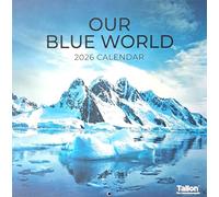 2026 Our Blue World Square Wall Calendar Planner Organiser Oceans Seas Beaches Seaside Planet Earth Home Kitchen Office Christmas Birthday New Year