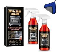 2026 Oven Cleaner Heavy Duty Spray, Oven and Grill Cleaner Spray, Fast-Acting Professional Multi-Surface Kitchen Cleaner for Microwave, Air Fryer, Ovens, Grills, BBQ (2pcs)