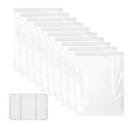 2026 Oven Rack Cleaning Bags, 10-pack Leak-proof, Ideal For Quick, No Scrub Reusable Oven Grate Cleaning Bags, Grate Degreaser Washing Bag, For Grilling Stove Microwave Kitchen Toaster Cooking Baking