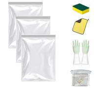 2026 Oven Rack Cleaning Bags, No Scrub Oven Rack Cleaning Bags, Leak-Proof, For Deep Soaking Grill Grates, Racks, No Cleaner Included(3Pcs,27.5 * 19.6in)