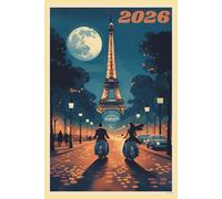2026 Paris Eiffel Tower Planner: Paris Inspired Personal Weekly Appointment Calander, convenient 6x9 size, ample room to track your days and important ... Eiffel Tower Scene with Iconic Scooters