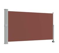 vidaXL Patio Retractable Side Awning 140x300cm Brown Privacy Garden Screen