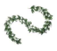 2026 PE Needle Christmas Garland Rattan Cane Glowing Greenery Vine With Warm White LED Lights For Holiday 70.8inch (2 Styles With Light Without Light) (A, 180x10x10cm) for Christmas