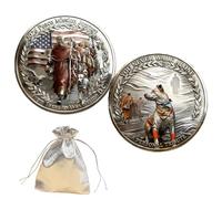 2026 Peace Mission Journey Commemorative Coin, A Timeless Tribute To The Historic 2,300-Mile Pilgrimage of Compassion, Collectible Proof Finish Coin, Honoring Monk & Dog Companionship (1 pcs,2)