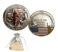 2026 Peace Mission Journey Commemorative Coin, A Timeless Tribute To The Historic 2,300-Mile Pilgrimage of Compassion, Collectible Proof Finish Coin, Honoring Monk & Dog Companionship (10 pcs,3)