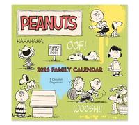 2026 Peanuts Square Family Planner Organiser Wall Calendar by Portico Designs Ltd