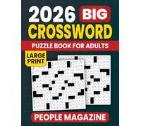 2026 People Magazine Big Crossword Puzzle Book For Adults: Generous layouts with clear type for comfortable, unhurried solving
