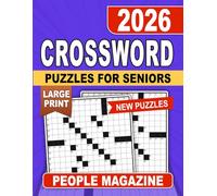 2026 People Magazine Crossword Puzzles For Seniors Large Print: Visual comfort and calm focus in readable grids, a thoughtful senior gift