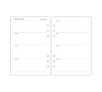 2026 Personal Diary Refill, Week on Two Pages Weekly Planner Inserts, Compatible with Filofax Mini Organiser,(A6 95 x 172mm)