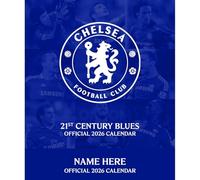 2026 PERSONALISED CALENDAR CHELSEA FC LEGENDS MONTH TO VIEW SQUARE WALL CALENDAR OFFICIAL PRODUCT